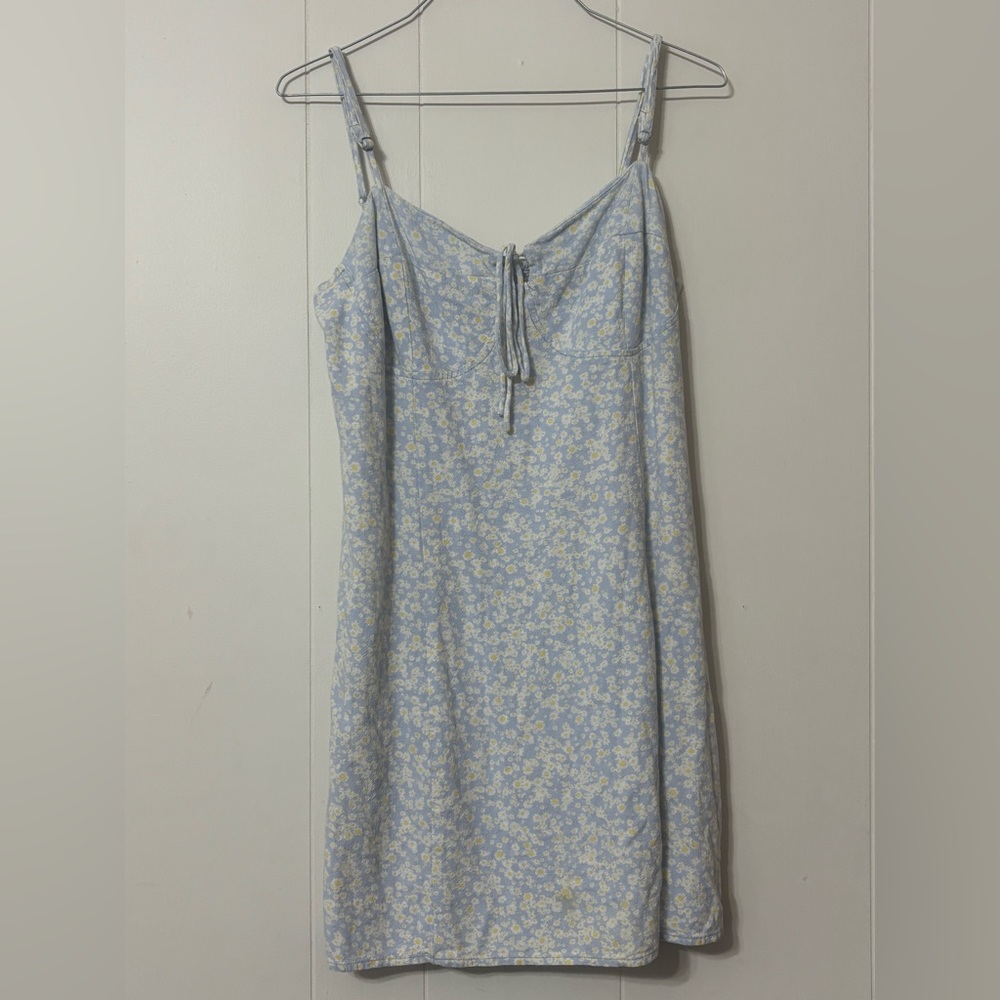 Aeropostale Light Blue Dress with Yellow & White Floral Accent